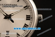 Chopard L.U.C 1937 Miyota 9015 Automatic Steel Case with Silver Dial and Black Leather Strap (AAAF)