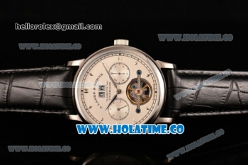 A.Lange&Sohne Tourbilon Pour Le Merite Asia Automatic Steel Case with White Dial and Silver Markers