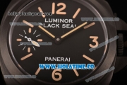 Panerai Luminor Black Seal PAM 785A Clone P.5000 Manual Winding DLC Case with Black Dial and Yellow Markers