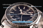 Omega Seamaster Planet Ocean GMT Swiss ETA 2824 Automatic Steel Case/Strap with Black Dial and Stick Markers (BP)