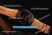 Panerai PAM00552B Radiomir 10 Days GMT Asia Automatic PVD Case with Black Dial and Brown Leather Strap