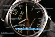 Panerai PAM388 Radiomir Black Seal 3 Days Clone P.9000 Automatic Steel Case with Black Leahter Strap and Black Dial - 1:1 Original (Z)