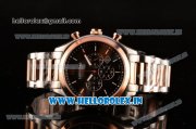 Longines Conquest Classic Chrono Miyota OS20 Quartz Two Tone with Black Dial and Rose Gold Bezel