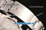 Rolex Daytona Swiss Valjoux 7750 Chronograph Movement White Dial with Silver Stick Marker and Black Subdials-SS Strap