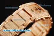 Patek Philippe Twenty-4 Swiss Quartz Movement Rose Gold and Diamond Case/ Dial/ Strap