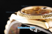 Rolex Day-Date II Automatic Movement Full Gold with Gold Dial and Diamond Markers