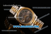 Rolex Datejust II Asia 2813 Automatic Steel/Yellow Gold Case with Roman Numeral Markers and Grey Dial