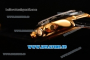 Rolex Daytona Chrono Swiss Valjoux 7750 Automatic Yellow Gold Case with Ceramic Bezel Diamonds Markers and Black MOP Dial (BP)