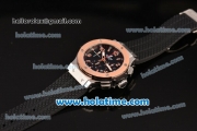 Hublot Big Bang Chronograph Swiss Valjoux 7750-DD Automatic Steel Case with Rose Gold Bezel and Black Dial (YR)