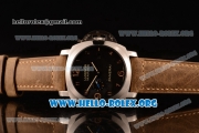 Panerai Luminor Marina 1950 3 Days Automatic Asia Automatic Steel Case with Black Dial and Brown Leather Strap PAM00359