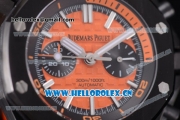 Audemars Piguet Royal Oak Offshore Diver Chronograph Clone AP Calibre 3126 Automatic PVD Case Orange Dial Orange Rubber Strap and Stick Markers (EF)