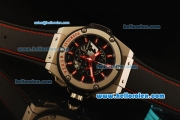 Hublot Formula 1 Monza Chronograph Miyota Quartz Movement Steel Case with Black Dial and Red Stick Markers