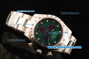 Rolex Daytona II Oyster Perpetual Automatic Movement Full Steel with Green Dial and White Markers