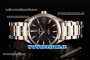 Omega Aqua Terra 150 M Co-Axial Clone Omega 8501 Automatic Steel Case/Bracelet with Black Dial and Stick Markers (EF)