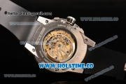 Richard Mille RM 025 Asia Automatic Steel Case with Skeleton Dial and Black Rubber Strap