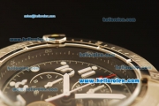 Breitling Avenger Chronograph Miyota Quartz Full Steel with Black Dial and White Numeral Markers