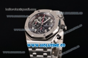 Audemars Piguet Royal Oak Offshore 2014 New Chrono Swiss Valjoux 7750 Automatic Steel Case/Bracelet with Black Dial and White Arabic Numeral Markers (NOOB)