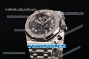 Audemars Piguet Royal Oak Offshore 2014 New Chrono Swiss Valjoux 7750 Automatic Steel Case/Bracelet with Black Dial and White Arabic Numeral Markers (NOOB)