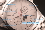 Patek Philippe Calatrava Automatic Full Steel with White Dial and Stick Markers