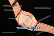 Audemars Piguet Royal Oak 39MM Miyota 9015 Automatic Rose Gold Case with Black Dial and Stick Markers (BP)