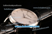 Patek Philippe Calatrava Swiss ETA 2824 Automatic Steel Case with White Dial and Stick Markers