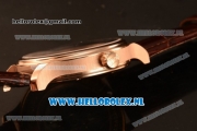 Chopard L.U.C 9015 Auto Rose Gold Case with White Dial and Brown Leather Strap - 1:1 Original (JF)