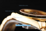 Rolex Daytona Oyster Perpetual Date Automatic Full Gold with Black Dial and White Marking
