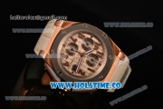 Audemars Piguet Royal Oak Offshore Clone AP Calibre 3126 Automatic Rose Gold with Grey Dial and Arabic Numeral Markers- Steel Bezel (EF)