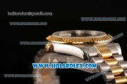 Rolex Datejust II Asia 2813 Automatic Steel/Yellow Gold Case with Roman Numeral Markers and Grey Dial