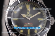 Rolex Submariner Vintage 1950's Asia 2813 Automatic Stainless Steel Case/Bracelet with Black Dial and Yellow Markers