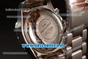 Breitling Super Avenger II 7705 Automatic Steel Case with Brown Dial Arabic Numeral Markers and Steel Bracelet (GF)