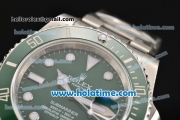 Rolex Submariner Swiss ETA 2836 Automatic Steel Case with Green Dial and Ceramic Bezel - 1:1 Original
