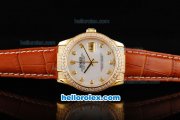 Rolex Datejust Automatic Movement ETA Coating Case with Diamond Bezel-Diamond Markers Rolex Datejust Automatic Movement ETA Coating Case with Diamond Bezel-Diamond Markers