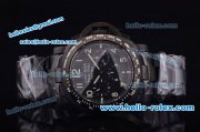 Panerai Luminor Chrono PAM00236 Chronograph Swiss Valjoux 7750 Automatic Full PVD with Black Dial