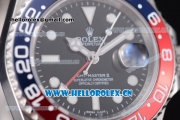 Rolex GMT-Master II Vintage Swiss ETA 2836 Automatic Stainless Steel Case/Bracelet with PVD Bezel and Black Dial