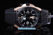 Bell & Ross BR 02 Instrument Diver PVD Bezel with White Marking-Rubber Strap Bell & Ross BR 02 Instrument Diver PVD Bezel with White Marking-Rubber Strap