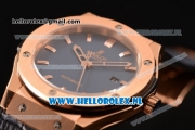 Hublot Classic Fusion 9015 Auto Rose Gold Case with Blue Dial and Blue Leather Strap