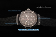 Hublot Big Bang Chronograph Miyota Quartz Movement PVD Case with Black Dial and Black Rubber Strap