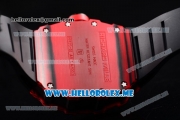 Richard Mille RM 35-01 RAFA Miyota 9015 Automatic PVD Case with Skeleton Dial and Black Rubber Strap Dot Markers