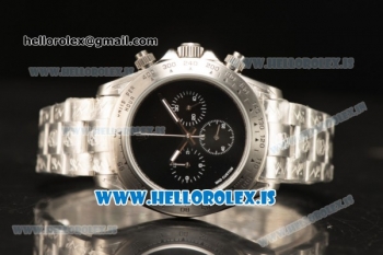 Rolex Daytona OS20 Chronograph Quartz Full Black Dial All Steel