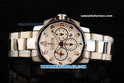Corum Admiral's Cup Chronograph Swiss Valjoux 7750 Automatic Movement Full Steel with White Dial and White Markers