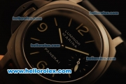 Panerai Luminor Marina Pam 004 Swiss ETA 6497 Manual Winding Movement PVD Case with Luminous Markers and Black Rubber Strap - 1:1 Original