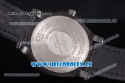 Breitling Avenger BlackBird Swiss ETA 2824 Automatic Titanium Case with Black Dial Black Leather Strap and Stick Markers