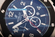 Hublot Big Bang King Chronograph Quartz Movement Black Dial with PVD Bezel and Stick Markers/ Numerals