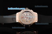 Hublot Big Bang Limited Edition Swiss Valjoux 7750 Automatic Movement Rose Gold Case with Grey Dial