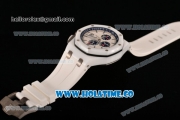 Audemars Piguet Royal Oak Offshore Chrono Swiss Valjoux 7750 Automatic Ceramic Case with Blue Stick Markers and White Dial (JF)