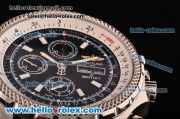 Breitling Bentley GT II Chrono Swiss Valjoux 7750-SHG Automatic Steel Case with Stick Markers and Black Dial