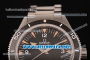 Omega Seamaster 300 Master Co-Axial Clone Omega 8500 Automatic Full Steel with Black Dial and Stick Markers