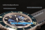 BlancPain Fifty Fathoms 500 2824 Auto PVD Case with Blue Dial and Blue Nylon Strap - 1:1 Origianl (ZF)