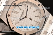 Audemars Piguet Royal Oak 41MM Asia Automatic Full Steel with Stick Markers and White Dial